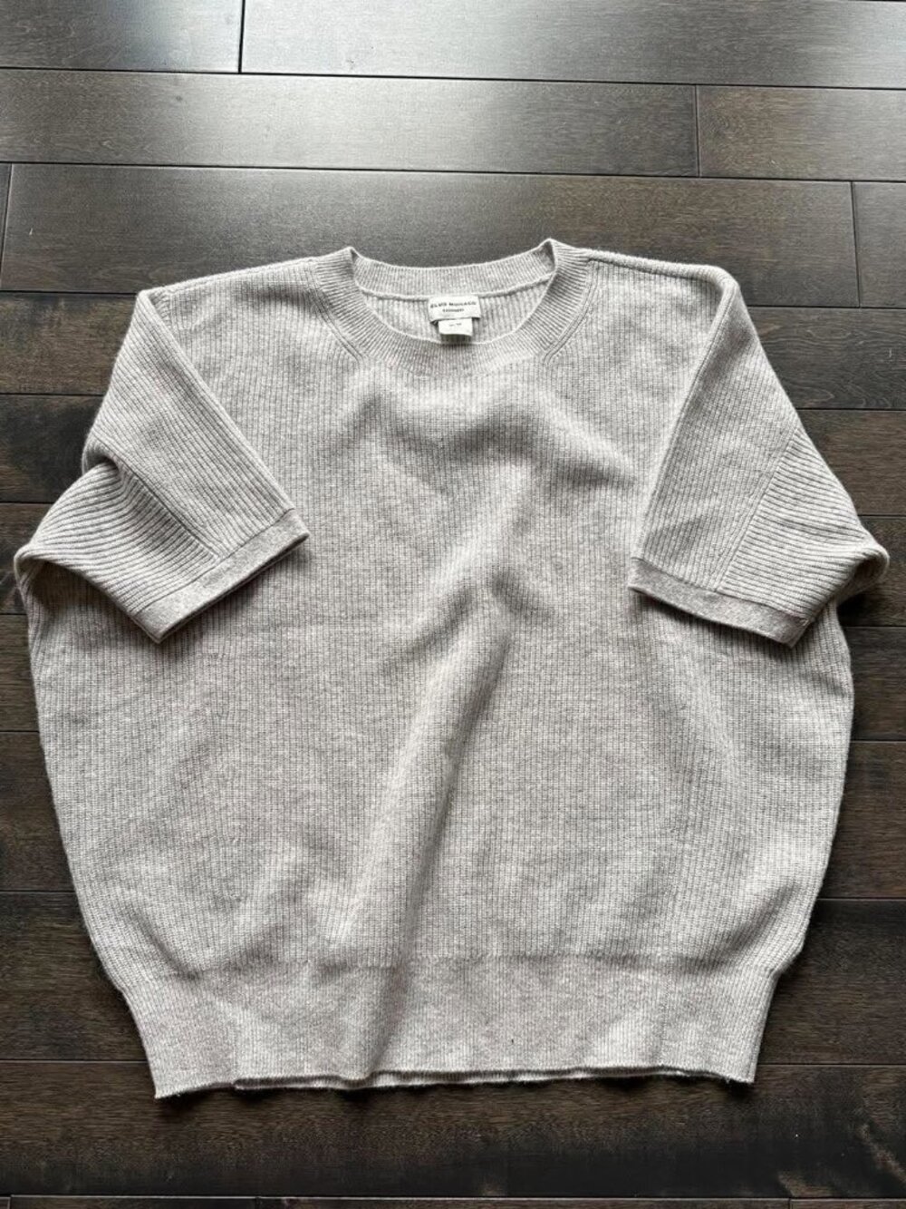Club Monaco Oversized Short Sleeve Cashmere Sweater